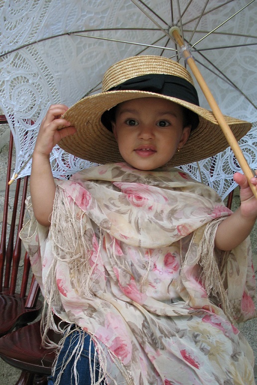 Picnic Photo in Victorian Costume Ebenezer Maxwell Mansion